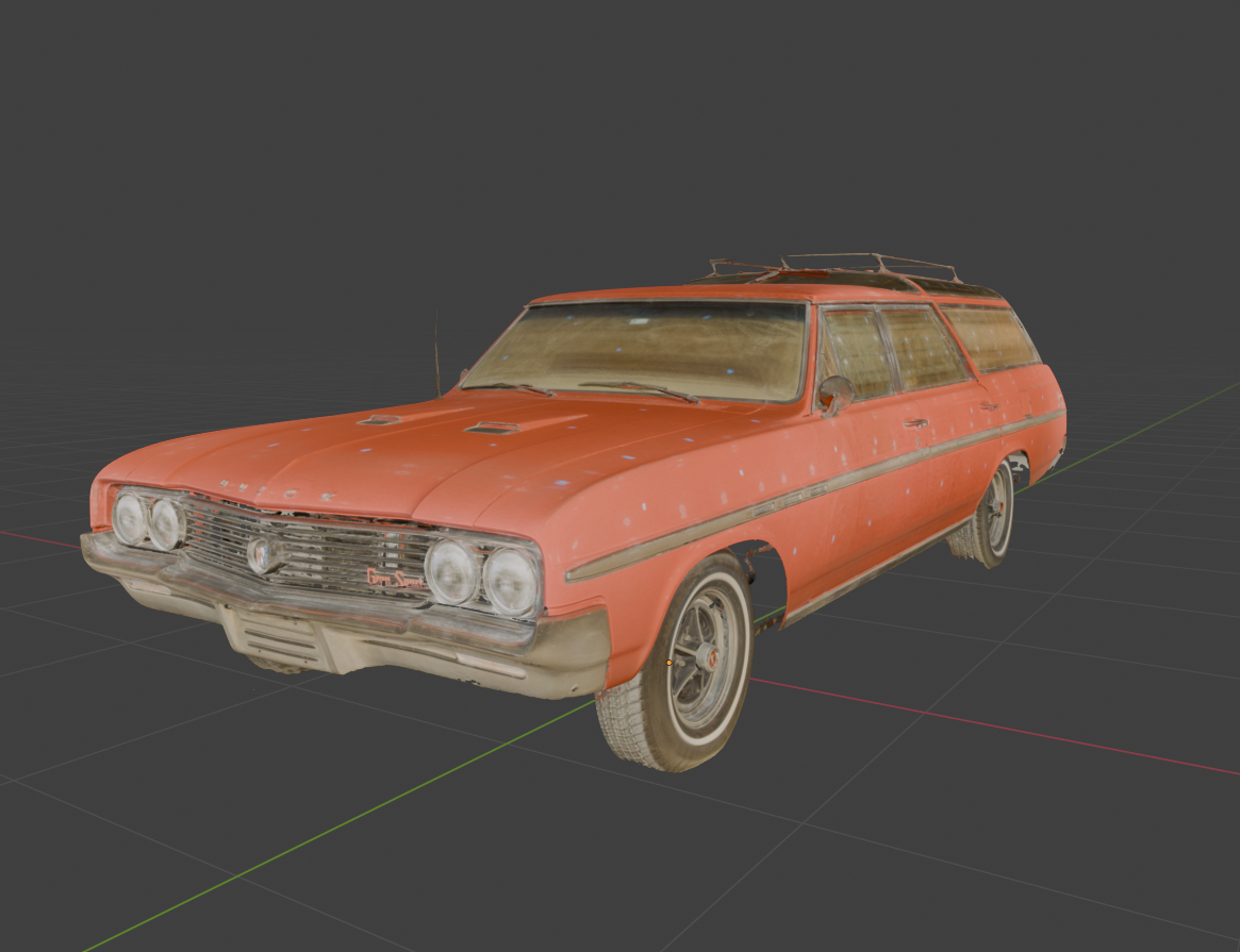 Scan of a vintage car
